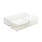 Martha Stewart Grady Set of 3 Clear Plastic Stackable Storage Boxes with White Plastic Lids GS-BA1360-3P-CL-WH-MS - alternate 7